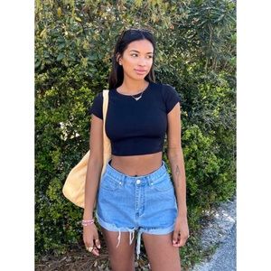 NWT Princess Polly Hoodwink Denim Shorts Size 4